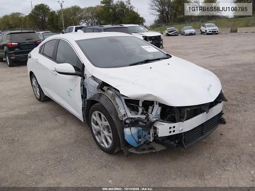 CHEVROLET VOLT 2018, VIN 1G1RB6S58JU108785