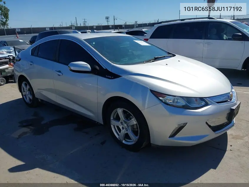 CHEVROLET VOLT 2018, VIN 1G1RC6S58JU117192