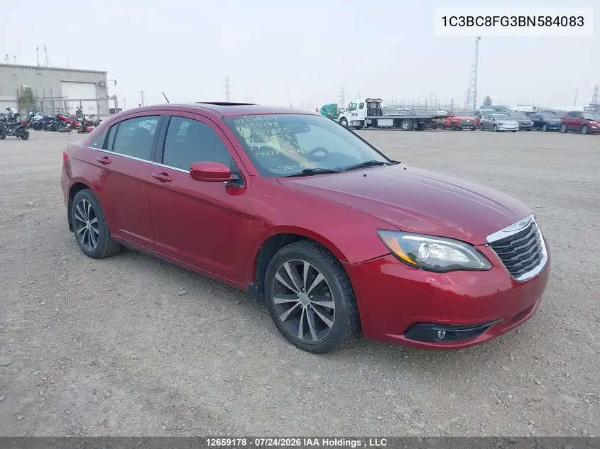 CHRYSLER 200 2011, VIN 1C3BC8FG3BN584083