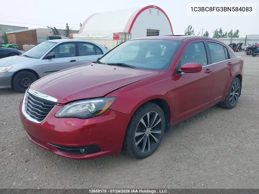 2011 CHRYSLER 200 VIN 1C3BC8FG3BN584083 — фото 2