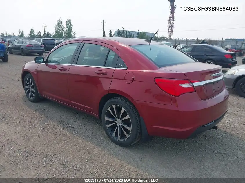 2011 CHRYSLER 200 VIN 1C3BC8FG3BN584083 — фото 3
