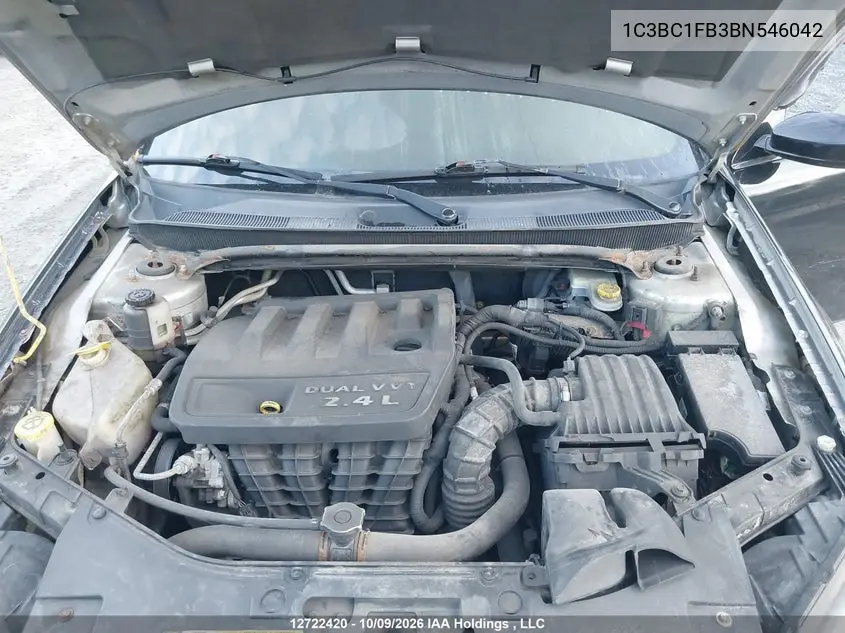 2011 CHRYSLER 200 VIN 1C3BC1FB3BN546042 — фото 10