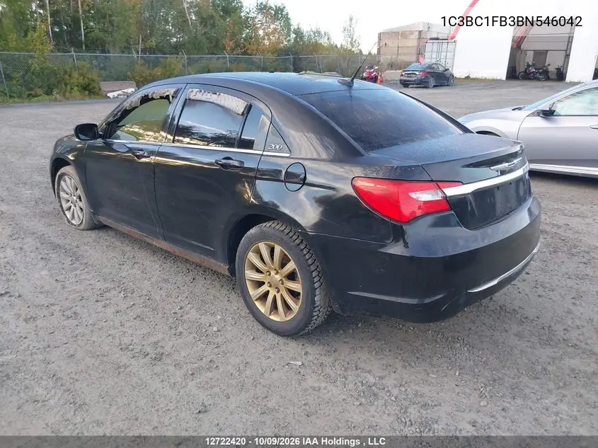 2011 CHRYSLER 200 VIN 1C3BC1FB3BN546042 — фото 3