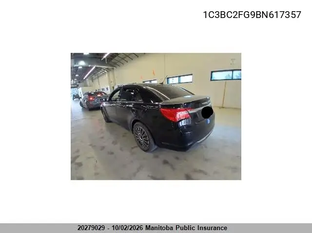 2011 CHRYSLER 200 VIN 1C3BC2FG9BN617357 — фото 3