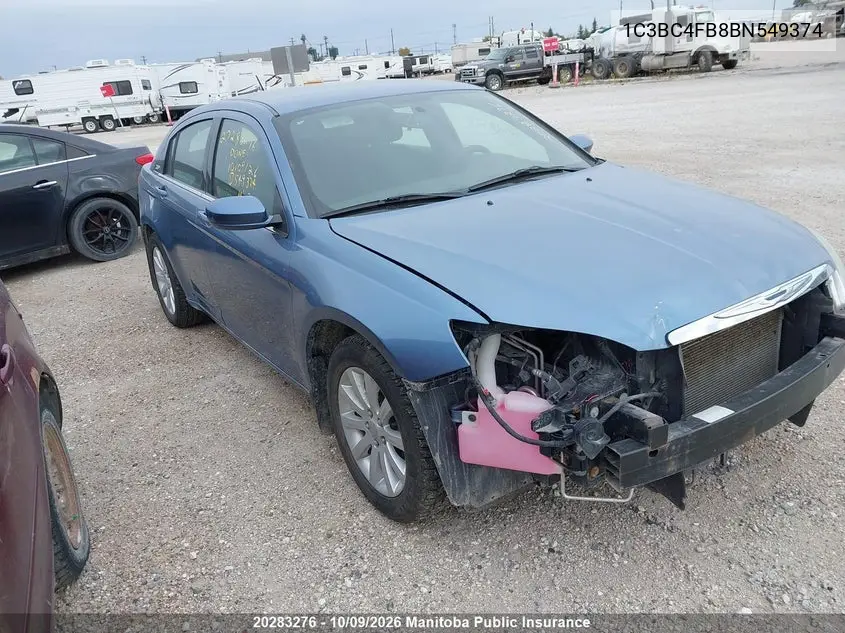 CHRYSLER 200 2011, VIN 1C3BC4FB8BN549374