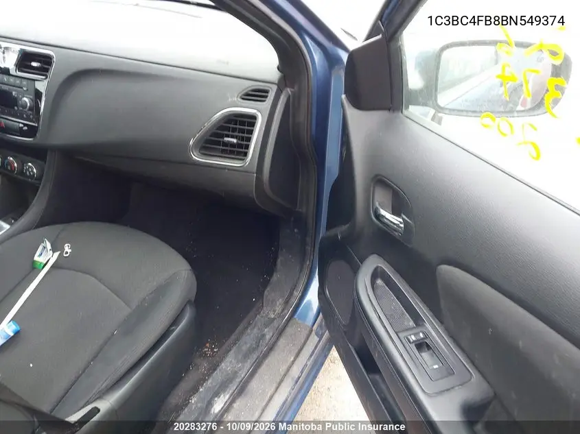 2011 CHRYSLER 200 VIN 1C3BC4FB8BN549374 — фото 5