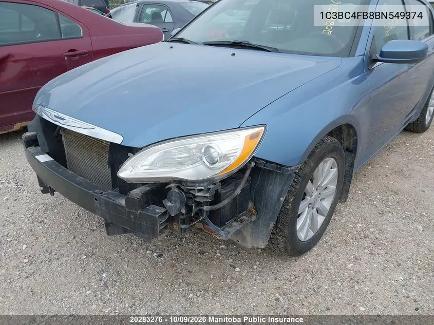 2011 CHRYSLER 200 VIN 1C3BC4FB8BN549374 — фото 6