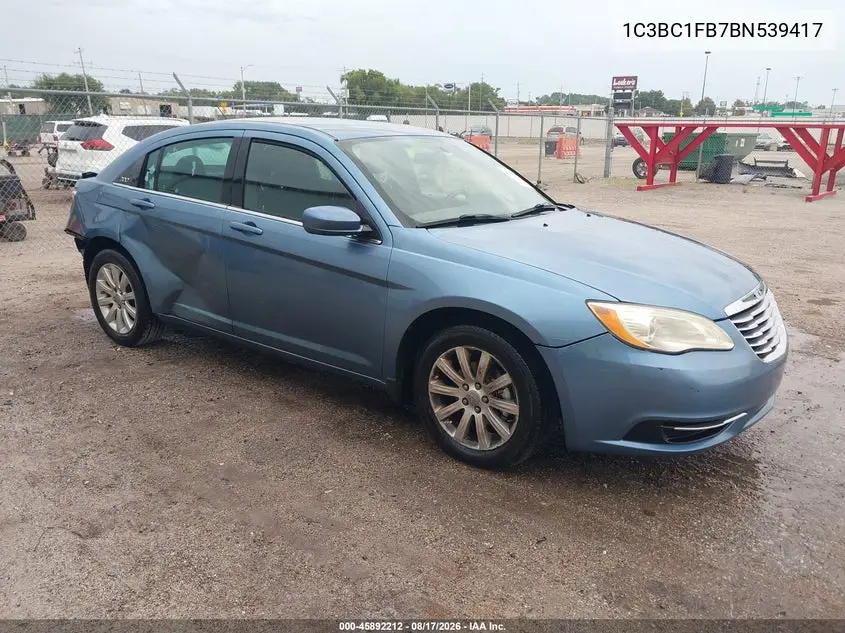CHRYSLER 200 2011, VIN 1C3BC1FB7BN539417