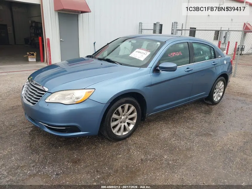 2011 CHRYSLER 200 VIN 1C3BC1FB7BN539417 — фото 2