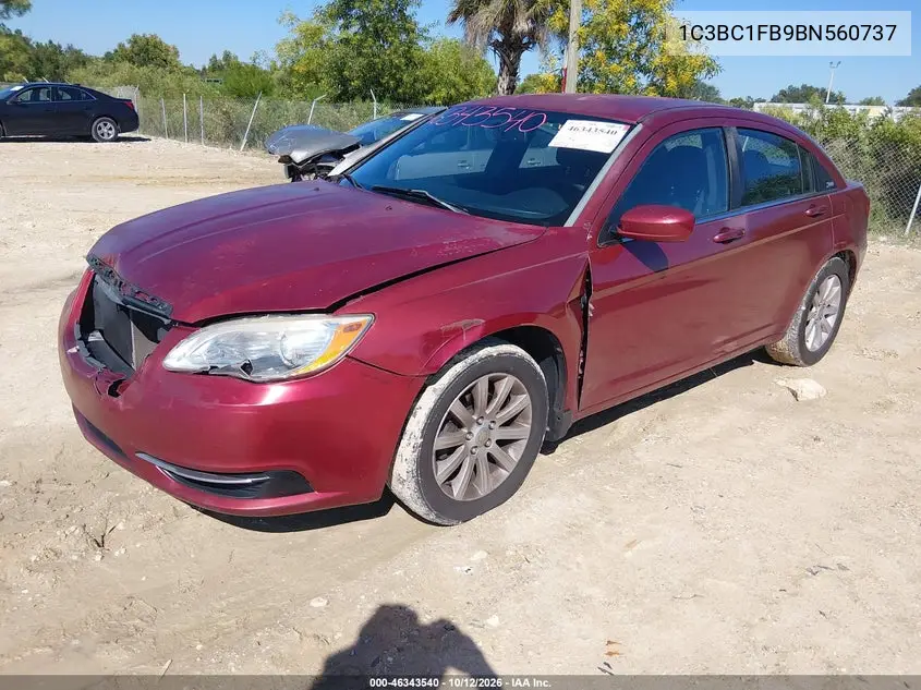 2011 CHRYSLER 200 VIN 1C3BC1FB9BN560737 — фото 2