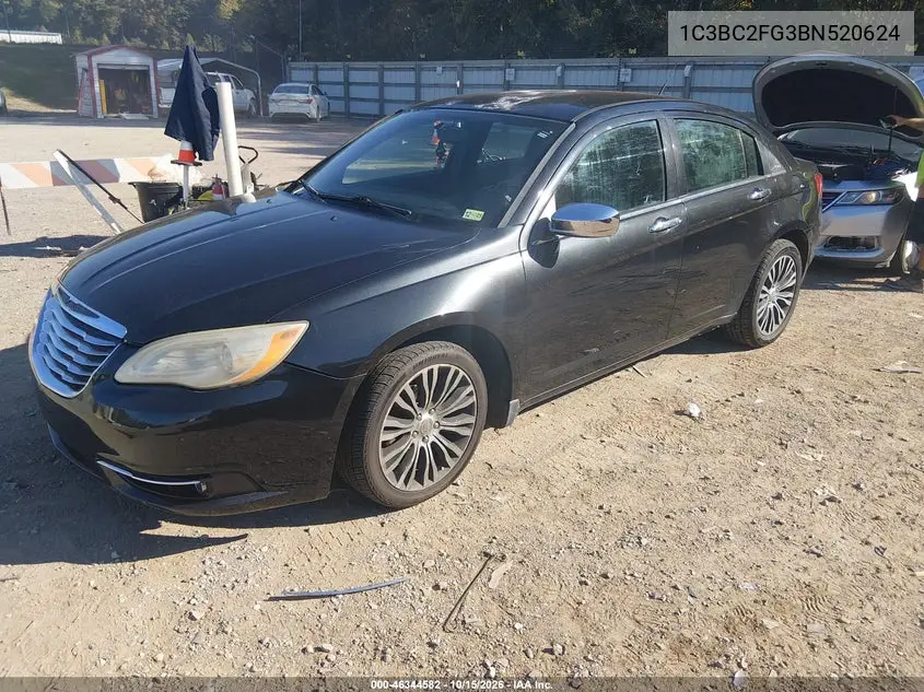 2011 CHRYSLER 200 VIN 1C3BC2FG3BN520624 — фото 2