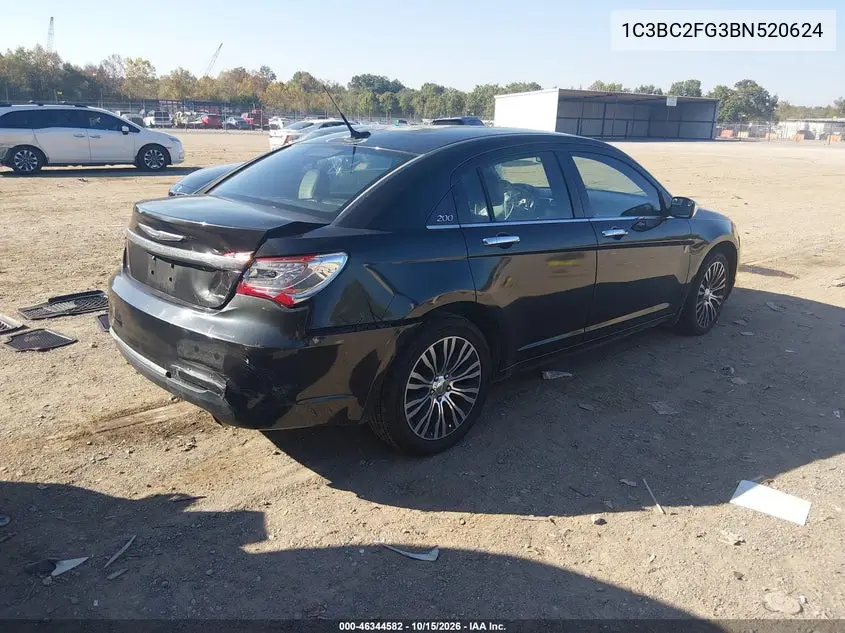2011 CHRYSLER 200 VIN 1C3BC2FG3BN520624 — фото 4