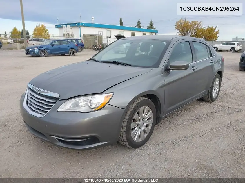 2012 CHRYSLER 200 VIN 1C3CCBAB4CN296264 — фото 2