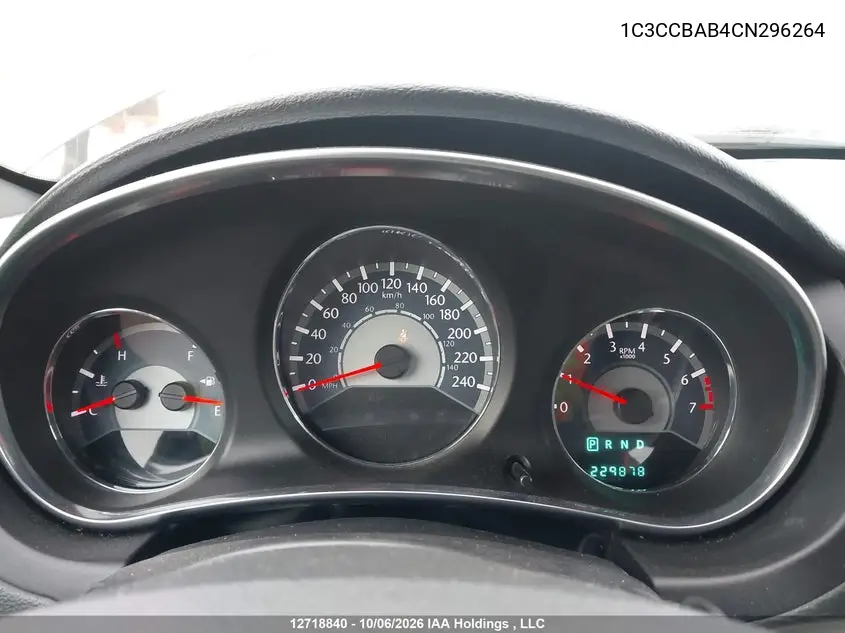 2012 CHRYSLER 200 VIN 1C3CCBAB4CN296264 — фото 7