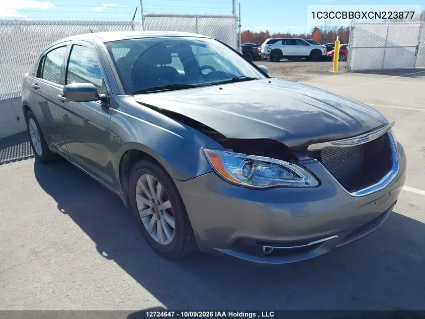 CHRYSLER 200 2012, VIN 1C3CCBBGXCN223877