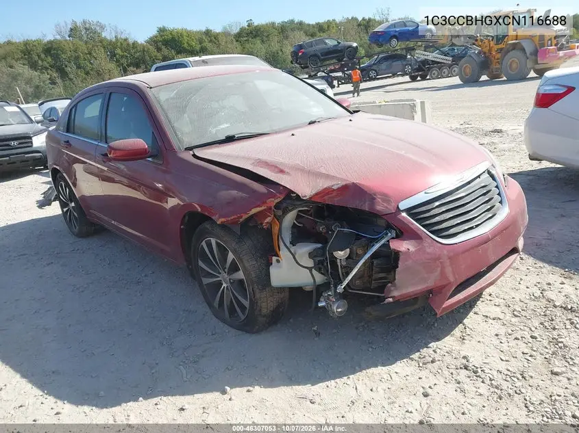 CHRYSLER 200 2012, VIN 1C3CCBHGXCN116688