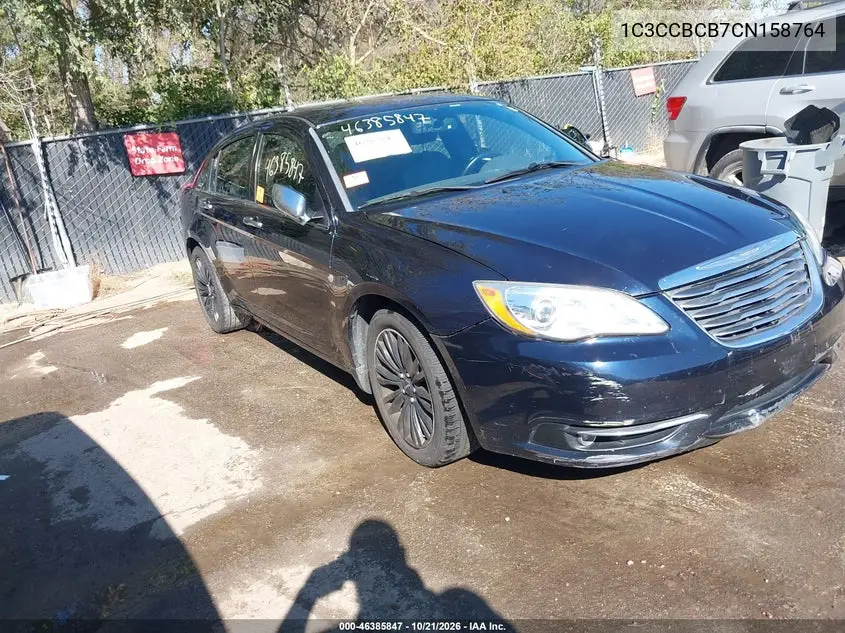 CHRYSLER 200 2012, VIN 1C3CCBCB7CN158764