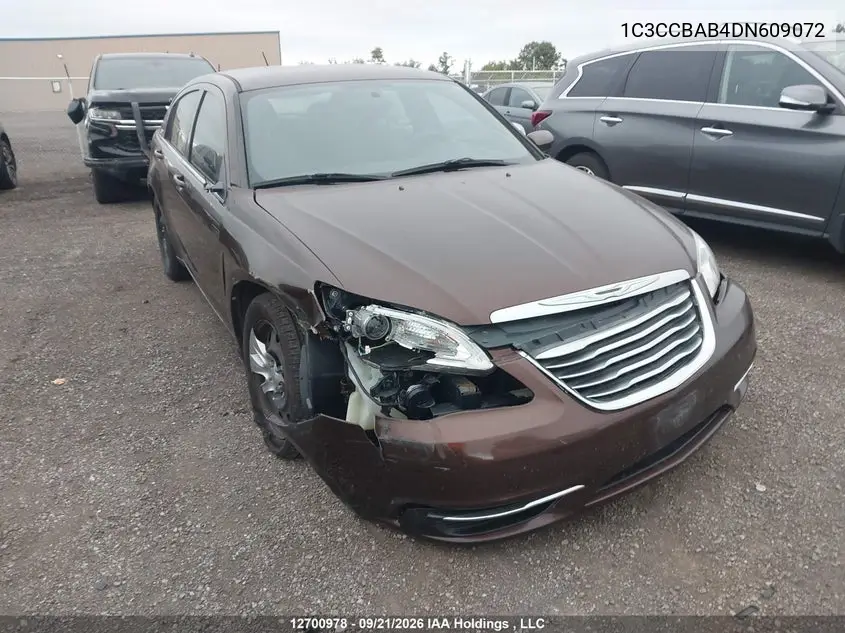 CHRYSLER 200 2013, VIN 1C3CCBAB4DN609072