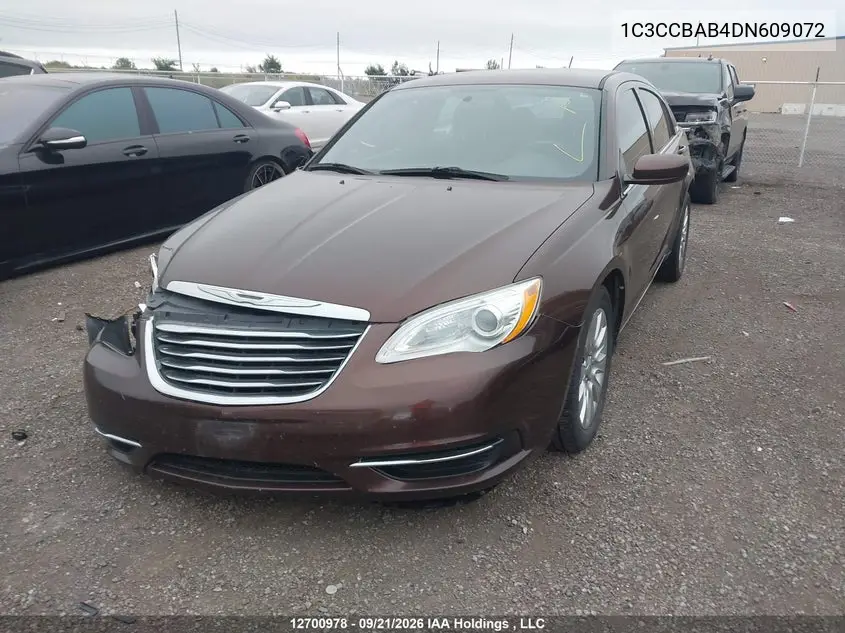 2013 CHRYSLER 200 VIN 1C3CCBAB4DN609072 — фото 2