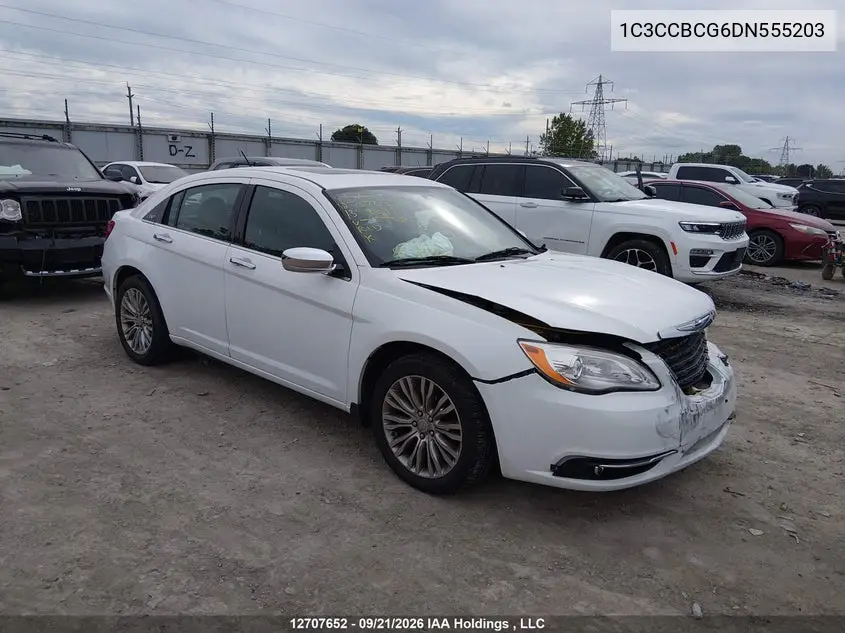 CHRYSLER 200 2013, VIN 1C3CCBCG6DN555203