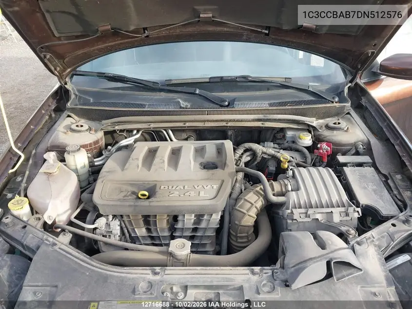 2013 CHRYSLER 200 VIN 1C3CCBAB7DN512576 — фото 10