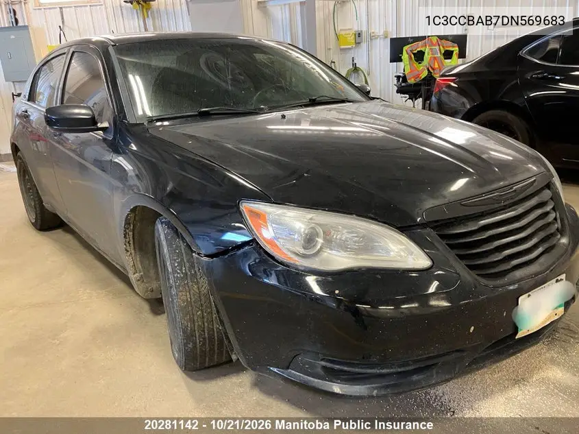CHRYSLER 200 2013, VIN 1C3CCBAB7DN569683