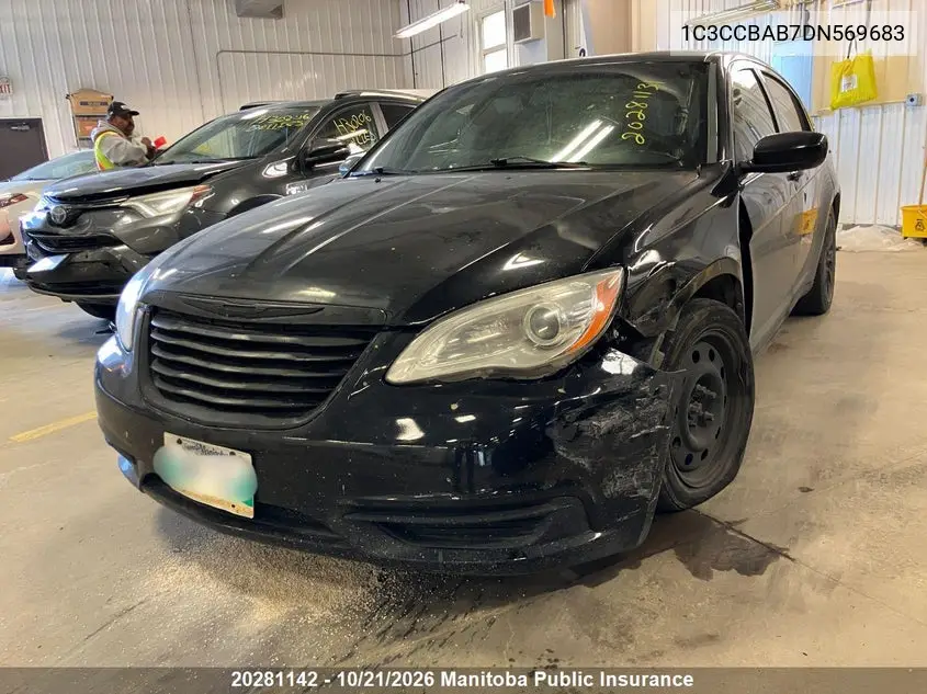 2013 CHRYSLER 200 VIN 1C3CCBAB7DN569683 — фото 2