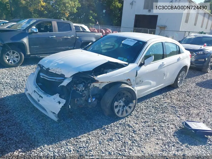 2013 CHRYSLER 200 VIN 1C3CCBAG0DN724490 — фото 2