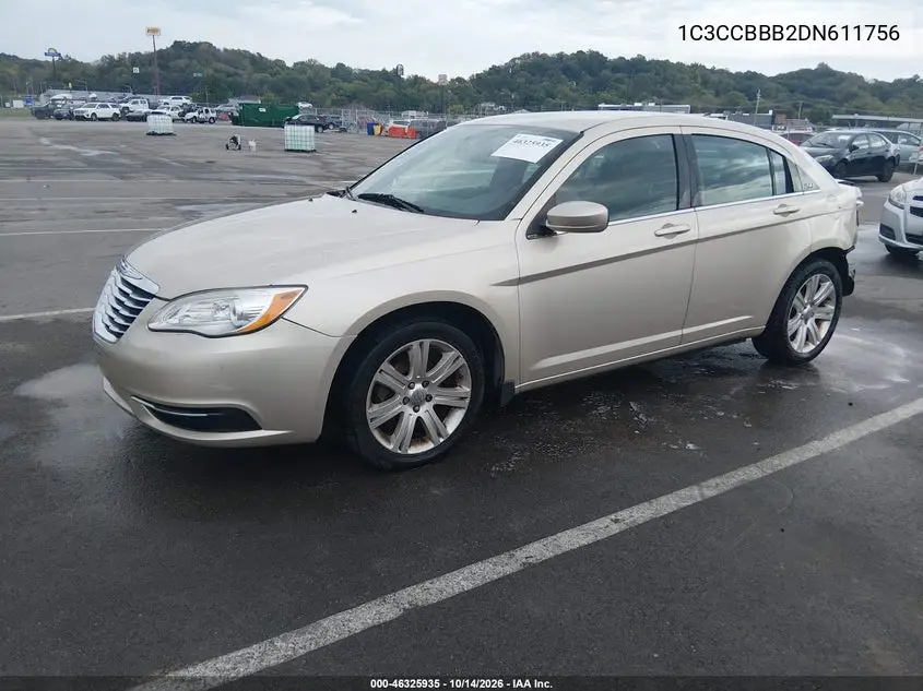 2013 CHRYSLER 200 VIN 1C3CCBBB2DN611756 — фото 2