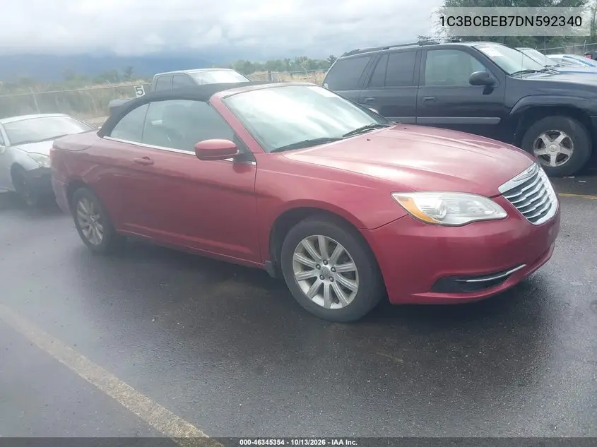 CHRYSLER 200 2013, VIN 1C3BCBEB7DN592340