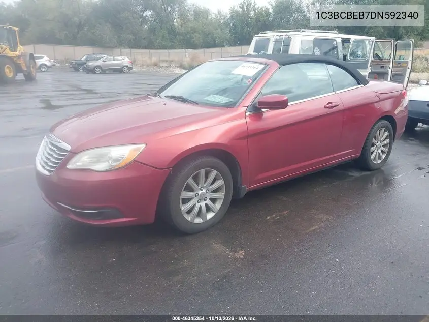 2013 CHRYSLER 200 VIN 1C3BCBEB7DN592340 — фото 2