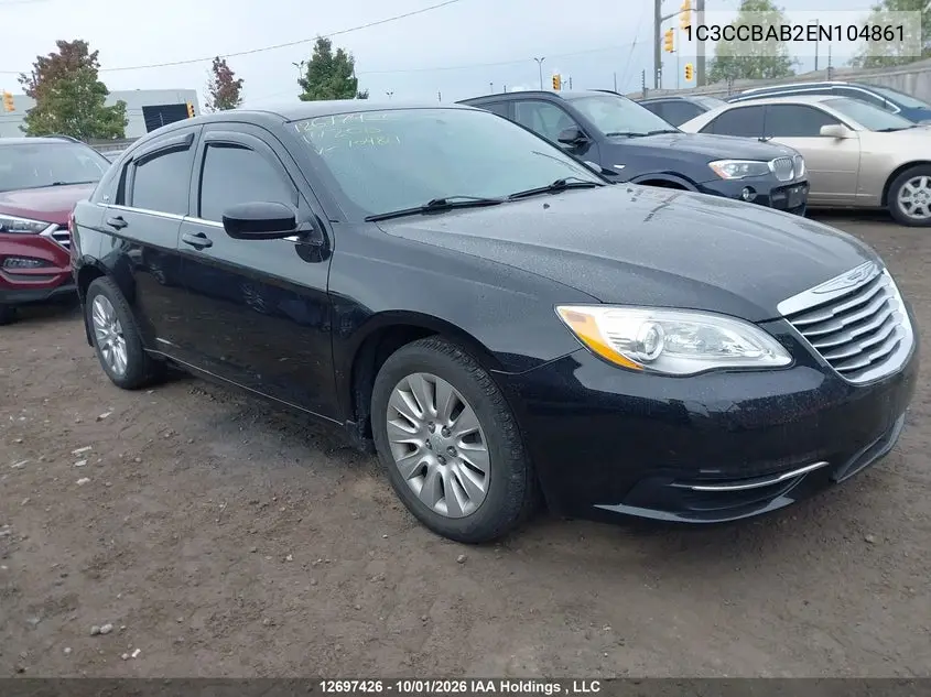 2014 CHRYSLER 200 VIN 1C3CCBAB2EN104861 — фото 13