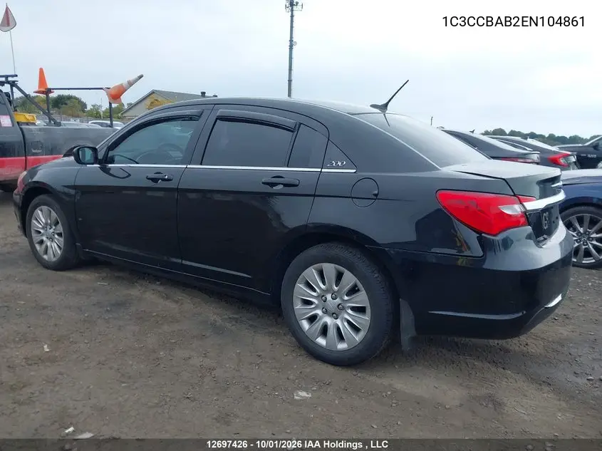 2014 CHRYSLER 200 VIN 1C3CCBAB2EN104861 — фото 14