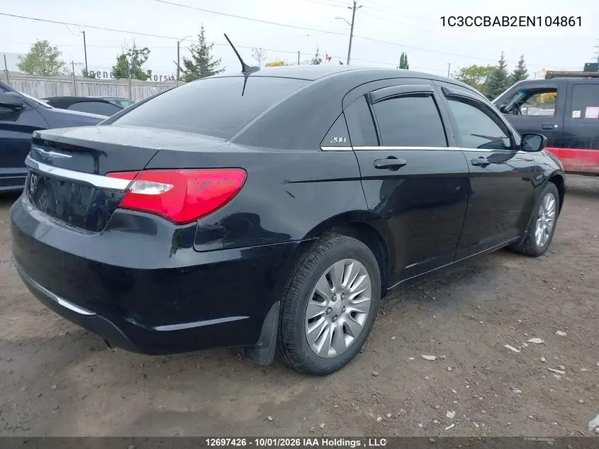 2014 CHRYSLER 200 VIN 1C3CCBAB2EN104861 — фото 4