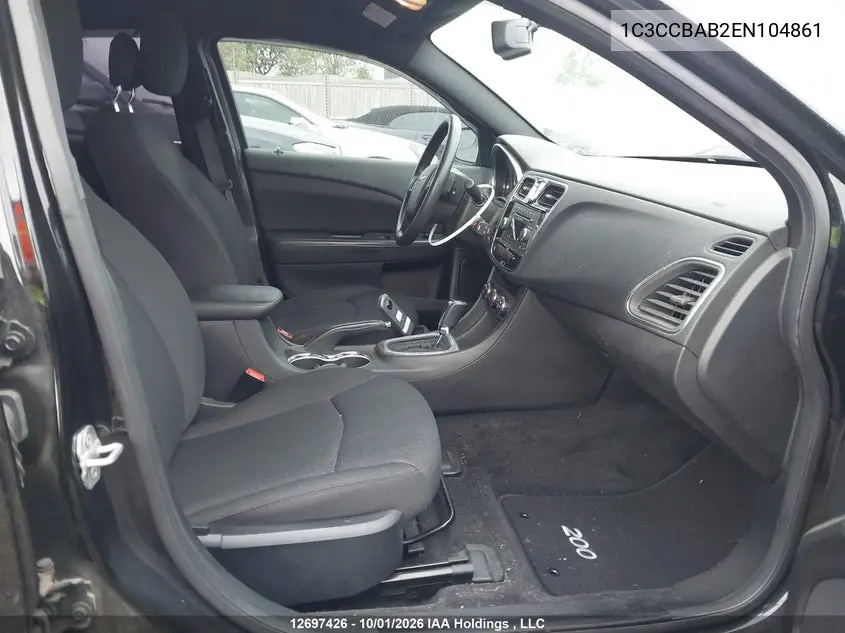 2014 CHRYSLER 200 VIN 1C3CCBAB2EN104861 — фото 5