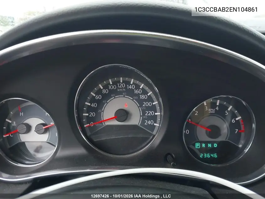 2014 CHRYSLER 200 VIN 1C3CCBAB2EN104861 — фото 7