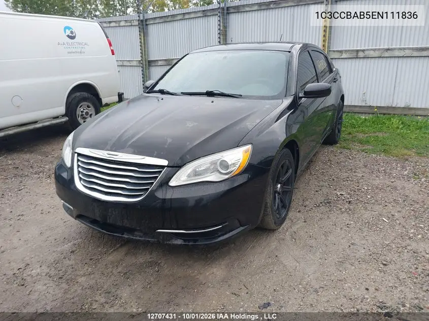 2014 CHRYSLER 200 VIN 1C3CCBAB5EN111836 — фото 2
