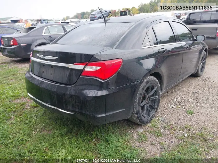 2014 CHRYSLER 200 VIN 1C3CCBAB5EN111836 — фото 4