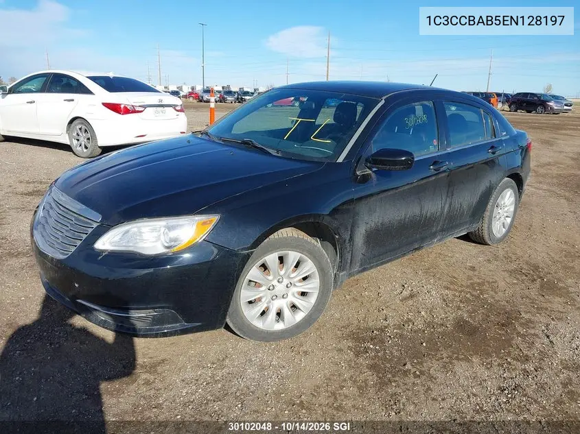 2014 CHRYSLER 200 VIN 1C3CCBAB5EN128197 — фото 2