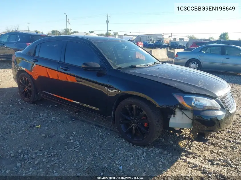 CHRYSLER 200 2014, VIN 1C3CCBBG9EN198649
