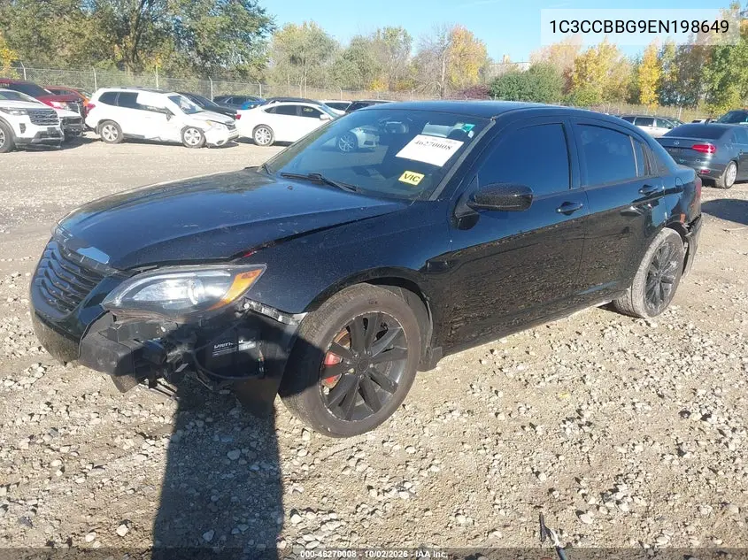 2014 CHRYSLER 200 VIN 1C3CCBBG9EN198649 — фото 2