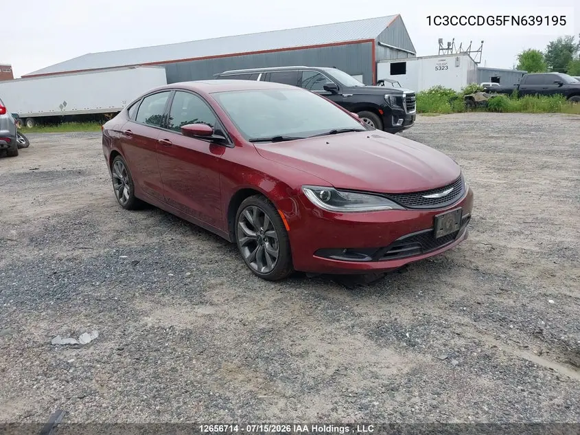 CHRYSLER 200 2015, VIN 1C3CCCDG5FN639195