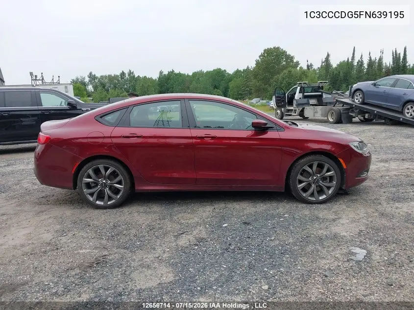 2015 CHRYSLER 200 VIN 1C3CCCDG5FN639195 — фото 12