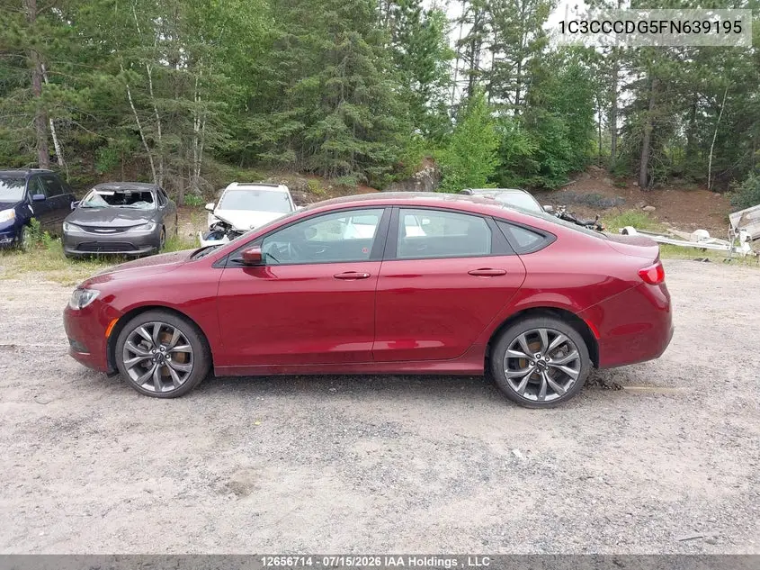 2015 CHRYSLER 200 VIN 1C3CCCDG5FN639195 — фото 13