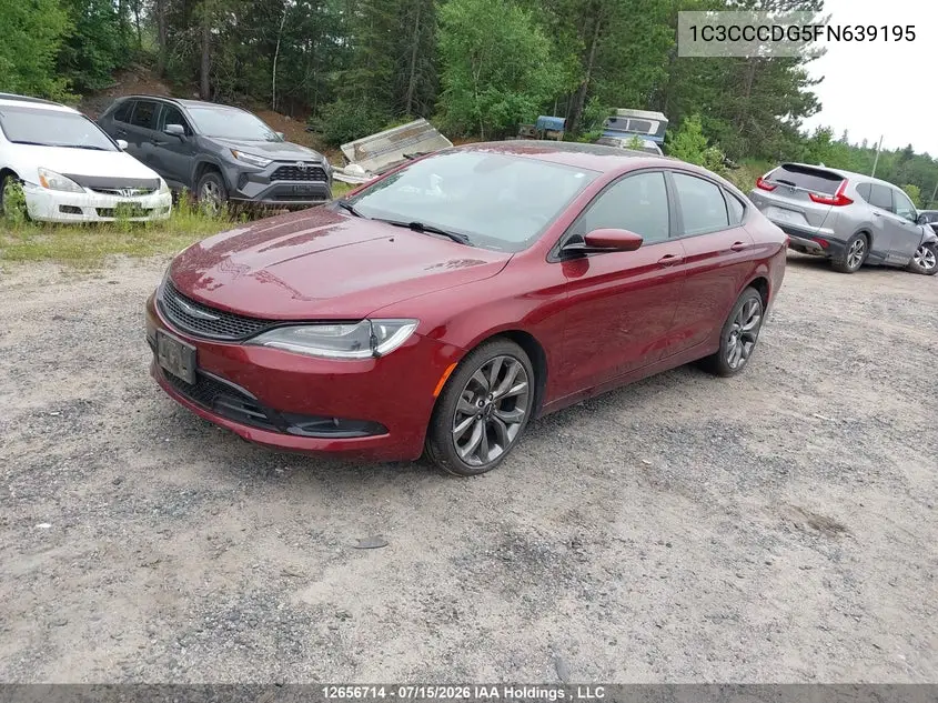 2015 CHRYSLER 200 VIN 1C3CCCDG5FN639195 — фото 2