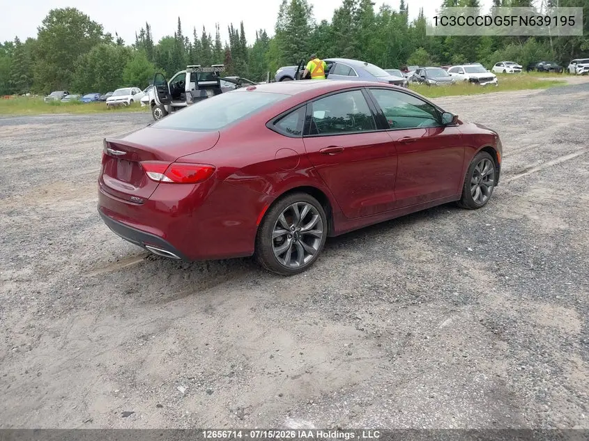 2015 CHRYSLER 200 VIN 1C3CCCDG5FN639195 — фото 4