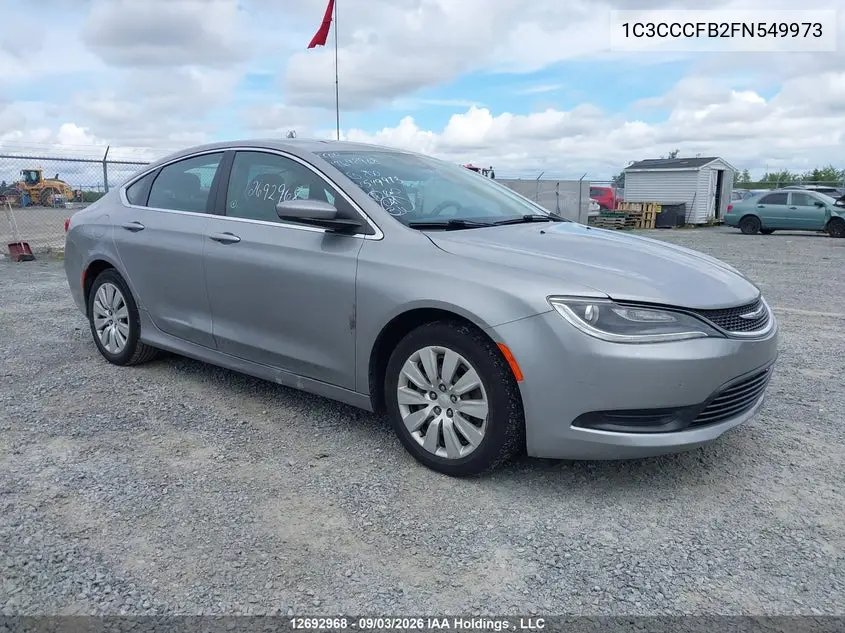 CHRYSLER 200 2015, VIN 1C3CCCFB2FN549973
