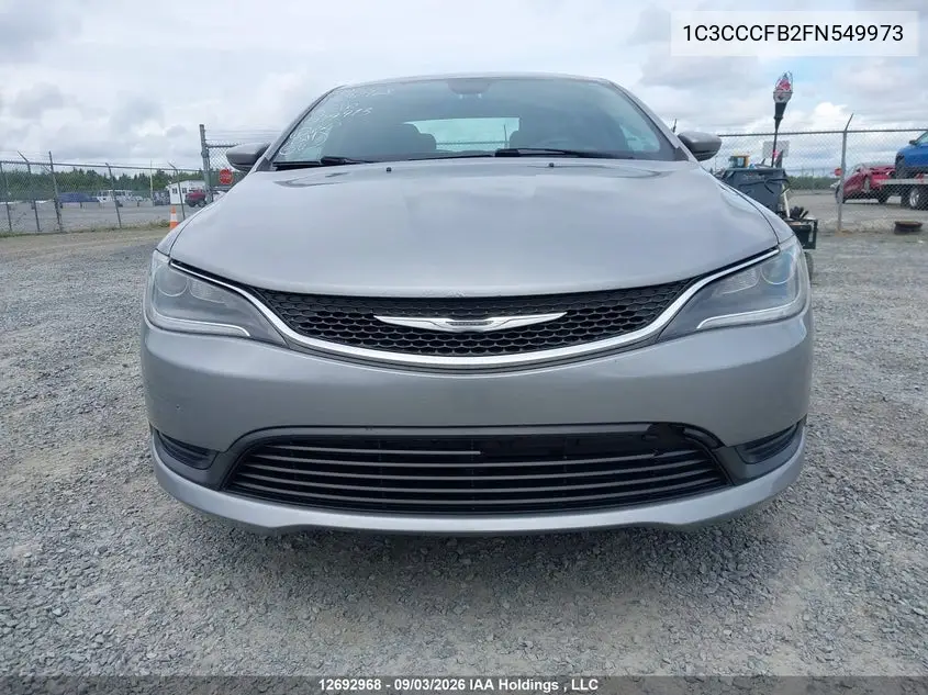 2015 CHRYSLER 200 VIN 1C3CCCFB2FN549973 — фото 12