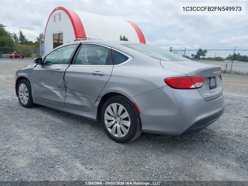 2015 CHRYSLER 200 VIN 1C3CCCFB2FN549973 — фото 3