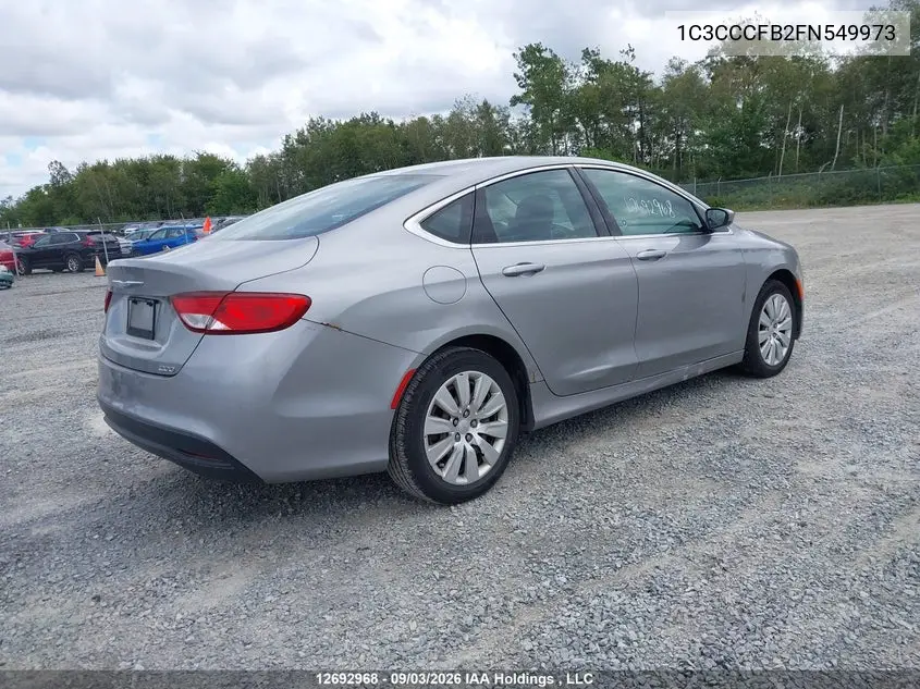 2015 CHRYSLER 200 VIN 1C3CCCFB2FN549973 — фото 4